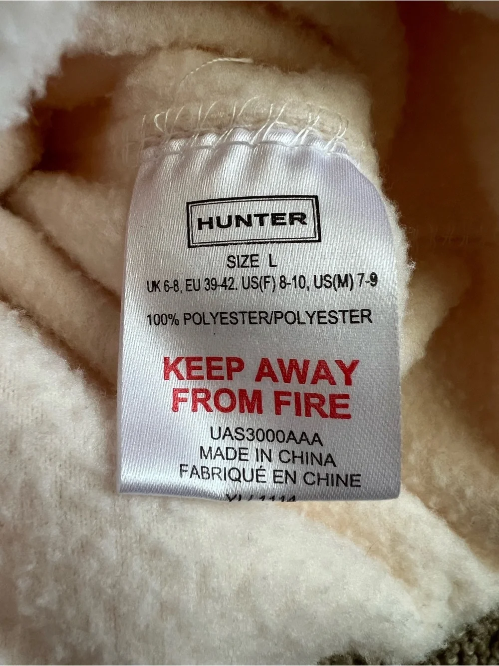 Hunter Fleece boot socks